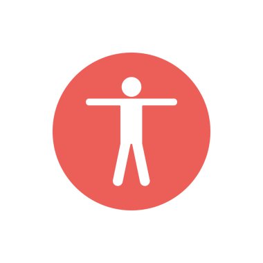 İzole edilmiş avatar blok siluet biçim ikon vektör tasarımı