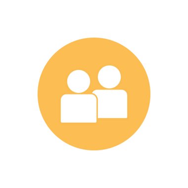 İzole edilmiş avatarlar siluet biçimi ikon vektör tasarımını engeller