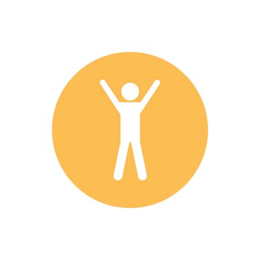 İzole edilmiş avatar blok siluet biçim ikon vektör tasarımı