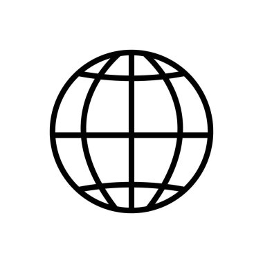 Küresel küre çizgisi biçim vektör tasarımı