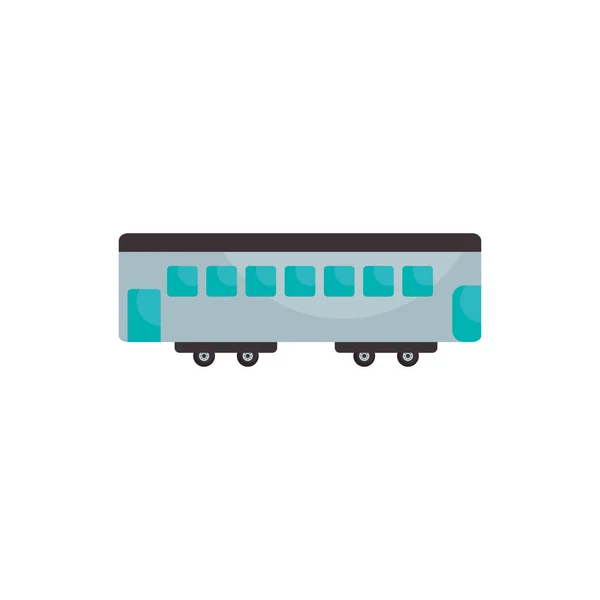 Izolované trolejbusové vozidlo plochý styl ikony vektor design — Stockový vektor