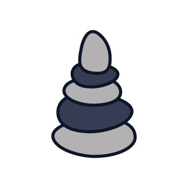 İzole edilmiş Japon ev hattı doldurma ikonu vektör tasarımı