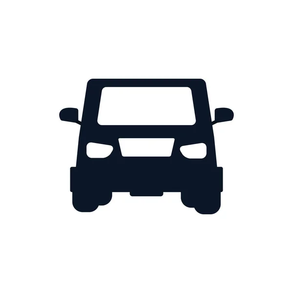 Isolado carro jipe veículo silhueta estilo ícone vetor design — Vetor de Stock