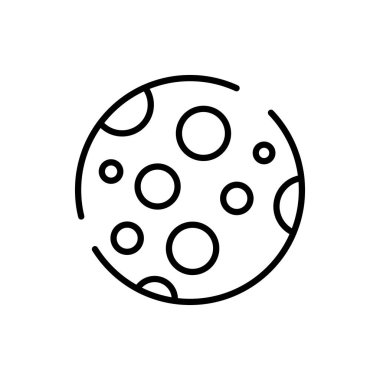 İzole edilmiş tatlı çerez çizgisi biçim vektör tasarımı