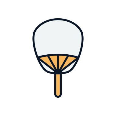 İzole edilmiş Japon ev hattı doldurma ikonu vektör tasarımı