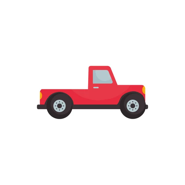 Isolated pickup car vehicle flat style icon vector design — ストックベクタ