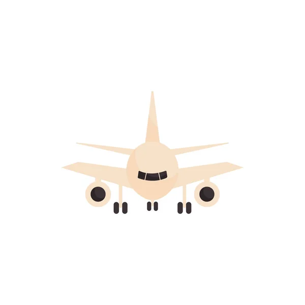 Isolated airplane flat style icon vector design — Stockvektor