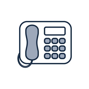 Isolated phone half line half color style icon vector design