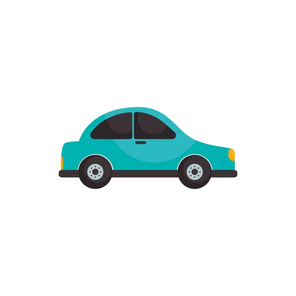 Isolated car vehicle flat style icon vector design — Διανυσματικό Αρχείο