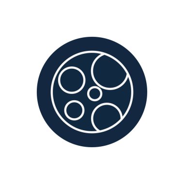 Isolated moon line block style icon vector design