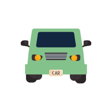 Isolated jeep car vehicle flat style icon vector design