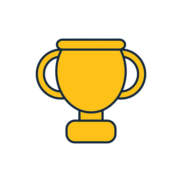Isolated trophy line fill style icon vector design — Διανυσματικό Αρχείο