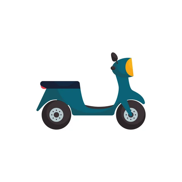 Isolado motocicleta veículo estilo plano ícone vetor design — Vetor de Stock