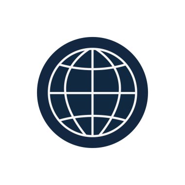 Isolated global sphere line block style icon vector design