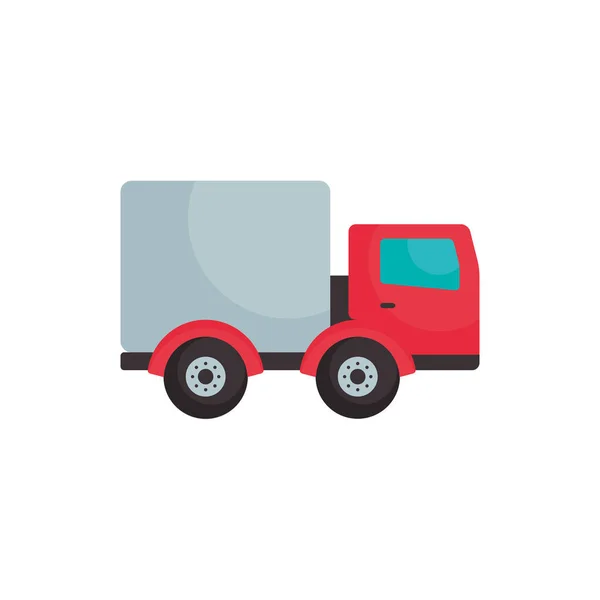 Isolated truck vehicle flat style icon vector design — Stock Vector