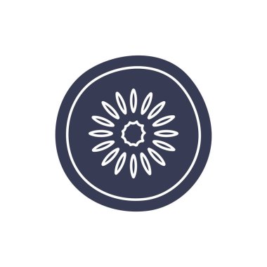 Isolated kiwi fruit silhouette style icon vector design