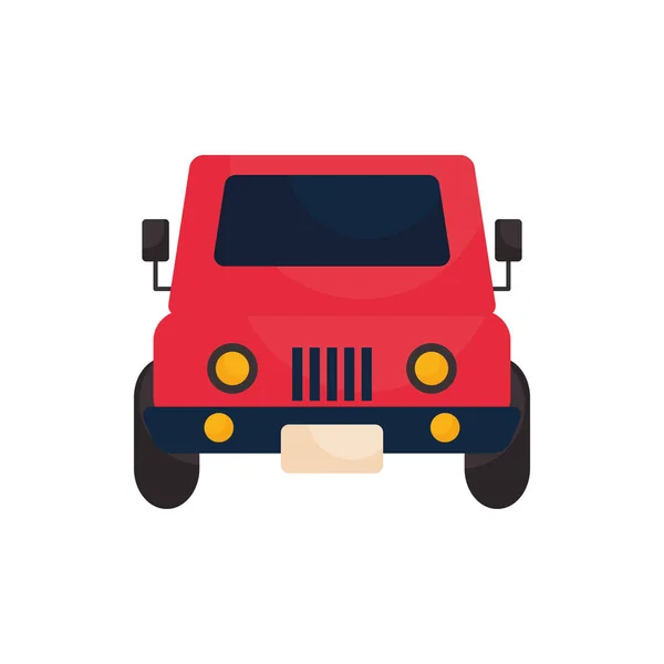 Isolated jeep car vehicle flat style icon vector design — Stockvektor