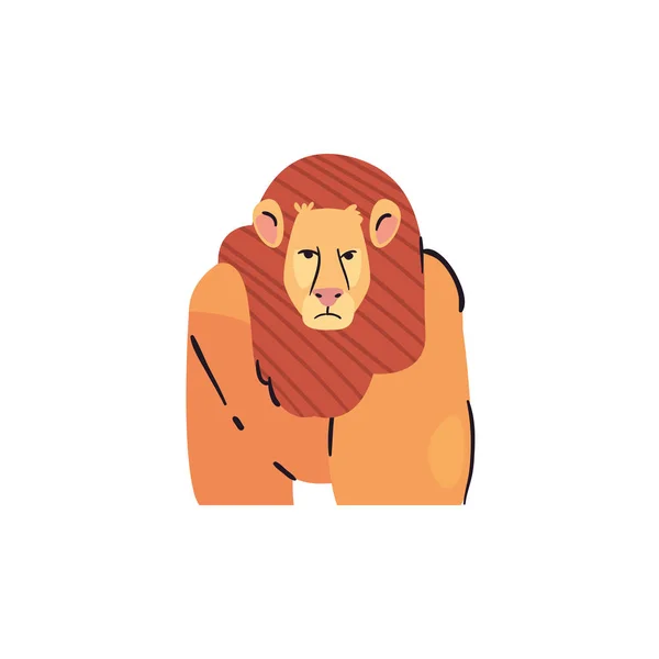 Leo horoscope line and fill style icon vector design — Stockový vektor