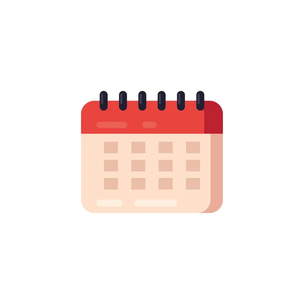Isolated calendar fill style icon vector design — Stock Vector