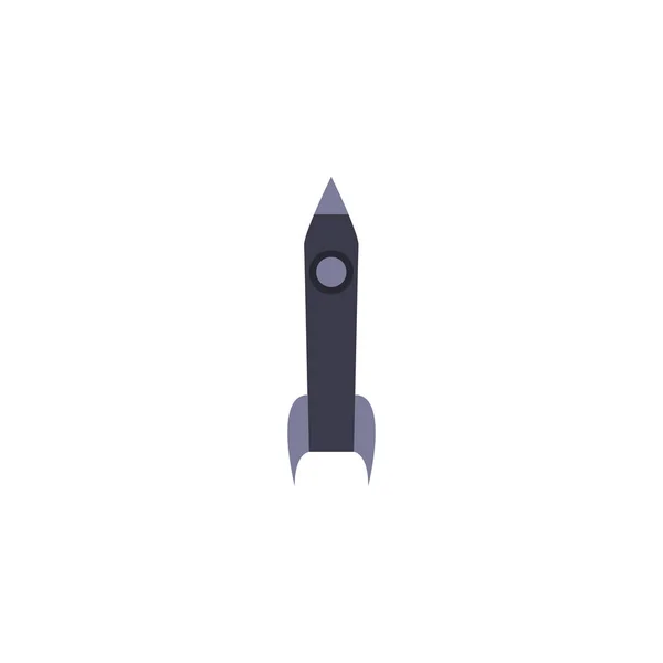 Isolated rocket fill style icon vector design — 图库矢量图片