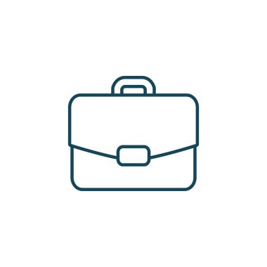 Isolated suitcase bag line style icon vector design