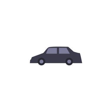 Isolated car vehicle fill style icon vector design