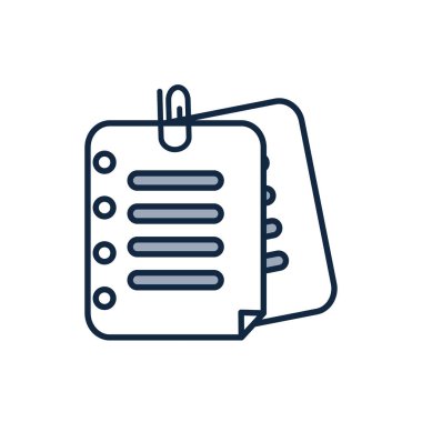 İzole edilmiş veri belgesi yarı renk biçimi vektör tasarımı