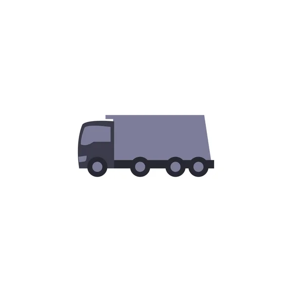 Isolated truck vehicle fill style icon vector design — Stockvektor