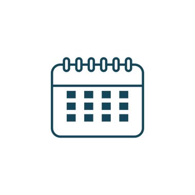 Isolated calendar line style icon vector design