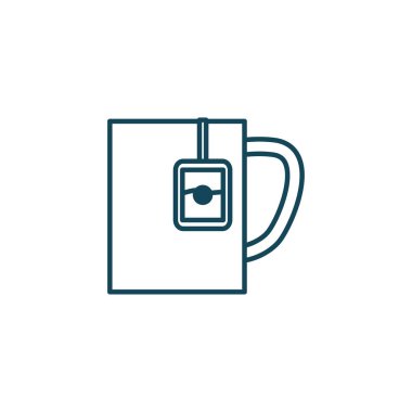 Isolated tea mug line style icon vector design