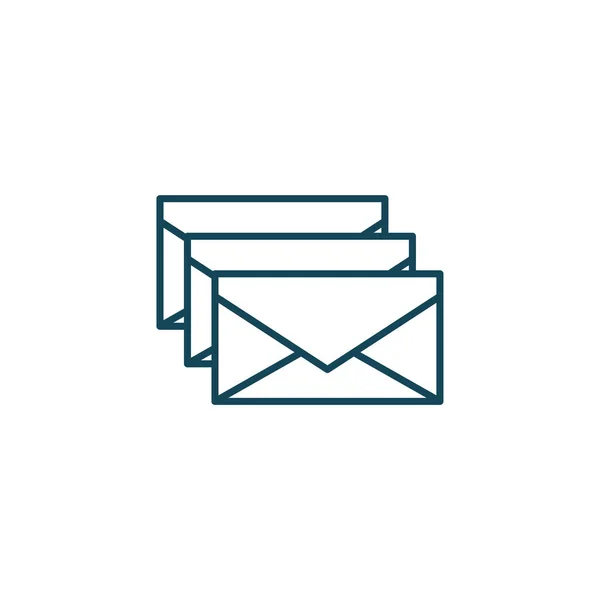 Isolated envelope message line style icon vector design — Stock vektor