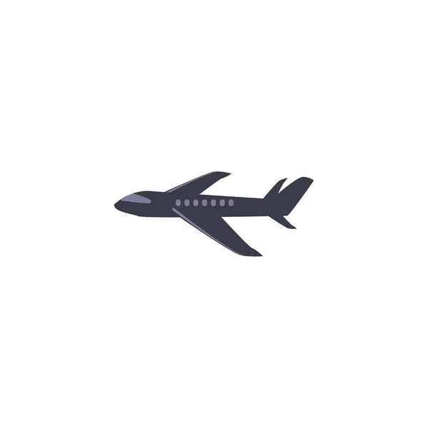 Isolated airplane fill style icon vector design — Stock vektor