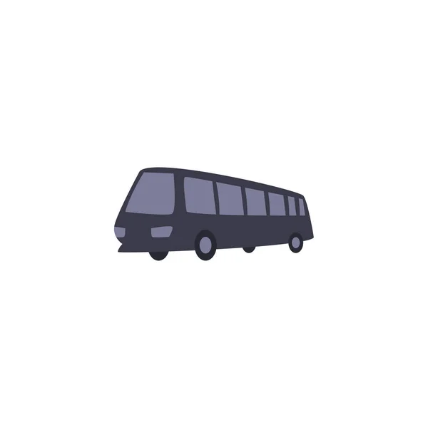 Isolé bus véhicule remplissage style icône vectoriel design — Image vectorielle