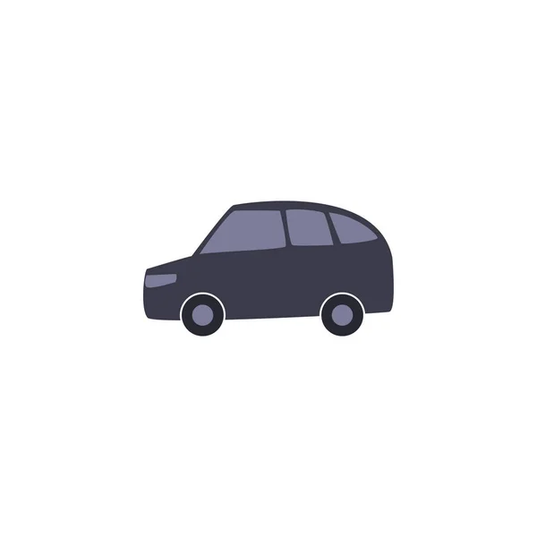 Isolated car vehicle fill style icon vector design — Stock Vector
