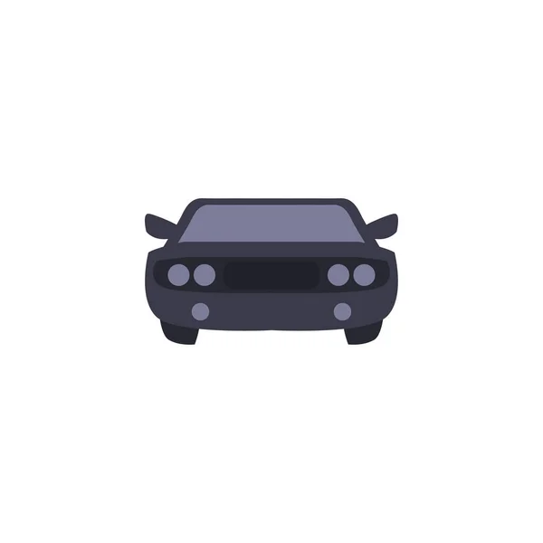 Isolated car vehicle fill style icon vector design — Stok Vektör