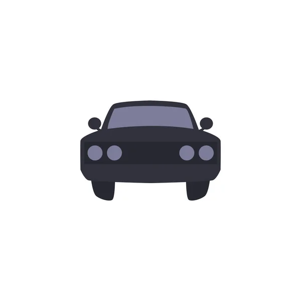 Isolated car vehicle fill style icon vector design — Stok Vektör