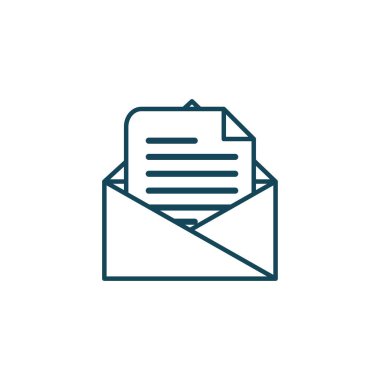 Isolated envelope message line style icon vector design