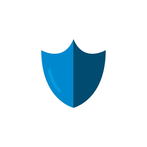 Shield of security system fill style icon vector design — Stockvektor