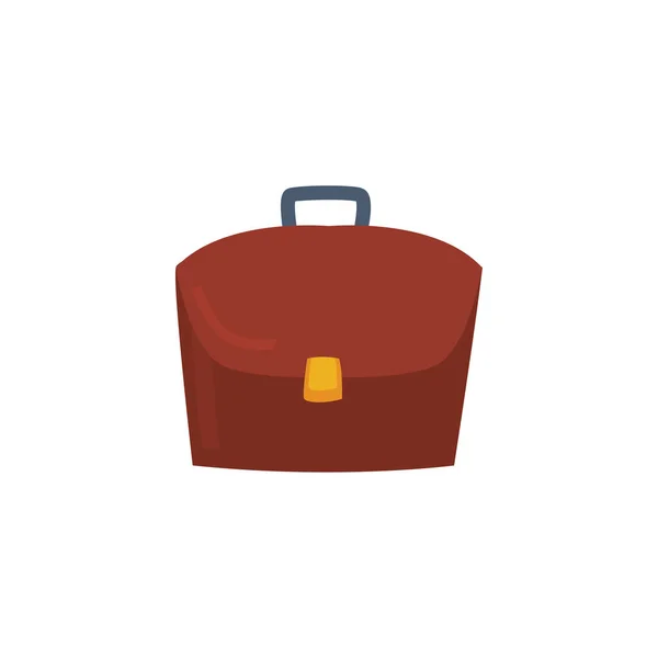 Isolated suitcase bag fill style icon vector design — Διανυσματικό Αρχείο