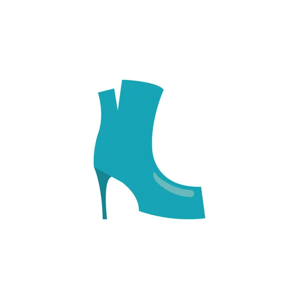 Isolated heel fill style icon vector design — ストックベクタ