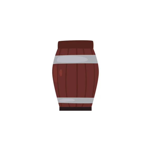 Isolated barrel of beer fill style icon vector design — 스톡 벡터