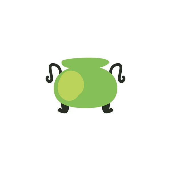 Isolated bowl of saint patrcks day fill style icon vector design — Stockový vektor