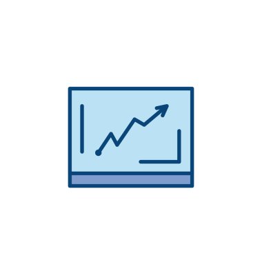 Isolated workflow board line and fill style icon vector design