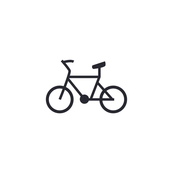 Design de vetor de ícone de estilo de preenchimento de bicicleta isolado — Vetor de Stock