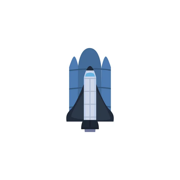 Conception vectorielle isolée de style de remplissage de fusée icône — Image vectorielle