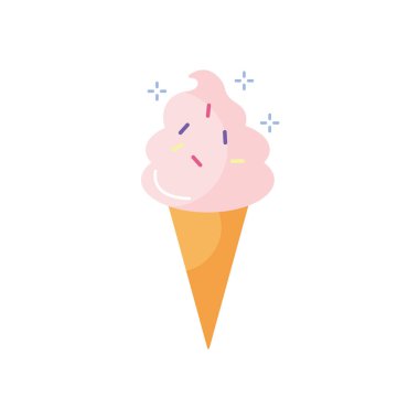 Isolated ice cream flat style icon vector design