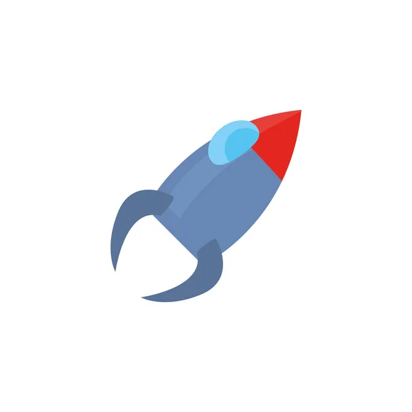 Isolated rocket fill style icon vector design — Stok Vektör