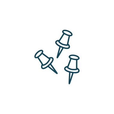 Isolated note pins line style icon vector design