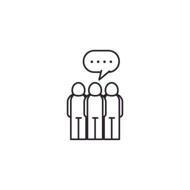 Isolated avatars with bubble line style icon vector design