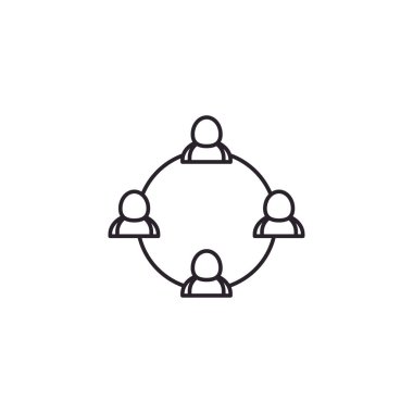 Isolated avatars circuit line style icon vector design